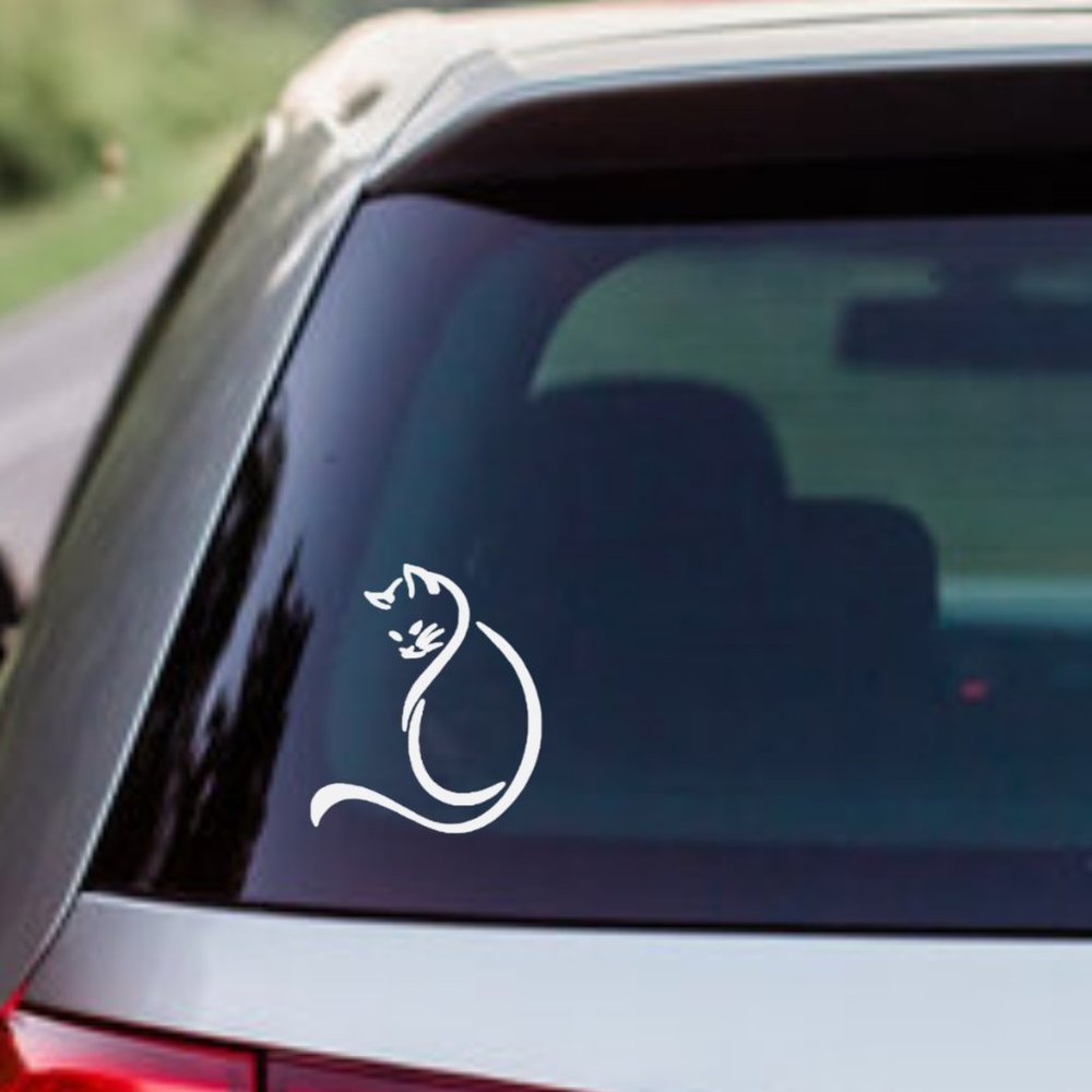 Funny, Sassy Cat- Vinyl Decals Car, Laptop, Windows, Phone Case Sticker